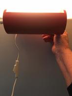 Vintage bedleeslamp rood, Huis en Inrichting, Lampen | Wandlampen, Gebruikt, Vintage, Metaal, Ophalen