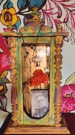Boho/Houtsnijwerk/Gedenkkastje/Altaarkastje/Herdenkingskast, Antiek en Kunst, Ophalen of Verzenden