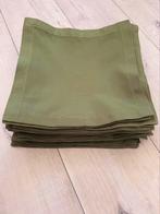 Mooie groene servetten (stof)– 36x36 cm (53 stuks), Huis en Inrichting, Keuken | Textiel, Ophalen of Verzenden, Zo goed als nieuw