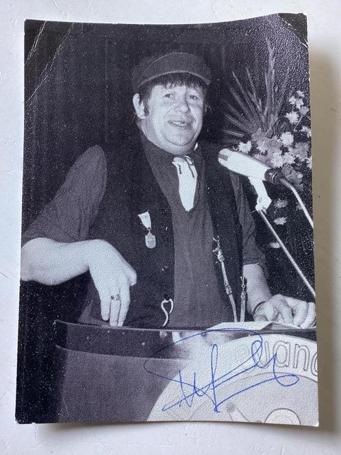 Kaart met handtekening Wiel Peerlings (De Roes Donkers), Verzamelen, Muziek, Artiesten en Beroemdheden, Zo goed als nieuw, Foto of Kaart