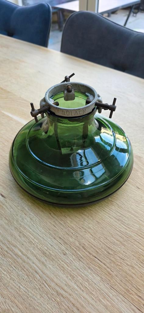 Vintage Bulach Kerstboomstandaard - Groen Glas, Diversen, Kerst, Zo goed als nieuw, Ophalen of Verzenden