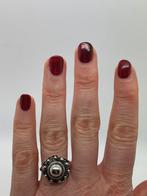 C208 Prachtige zilveren Zeeuwse knoop ring maat, Ophalen of Verzenden, Zilver, Ring