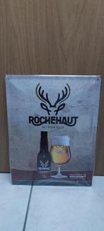 Zeldzaam reclamebord Rochehaut bier (Ardennen), Verzamelen, Biermerken, Nieuw, Overige merken, Reclamebord, Plaat of Schild, Ophalen of Verzenden
