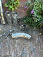 Dubbele wandige rookgas, Doe-het-zelf en Verbouw, Buizen en Afvoer, Afvoer, 2 tot 4 meter, Ophalen of Verzenden, Zo goed als nieuw