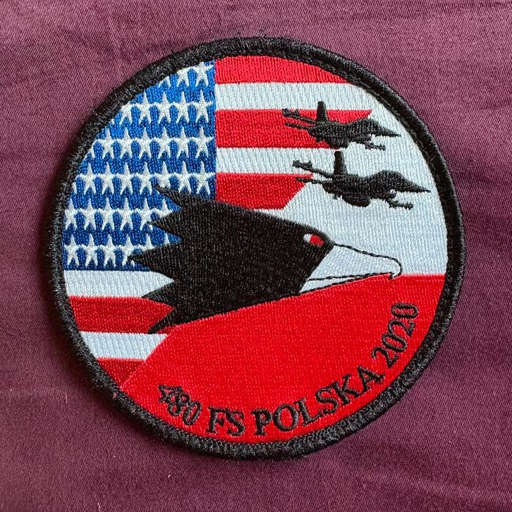 480th Fighter Squadron “Warhawks” F-16 patch, Verzamelen, Luchtvaart en Vliegtuigspotten, Zo goed als nieuw, Patch, Badge of Embleem