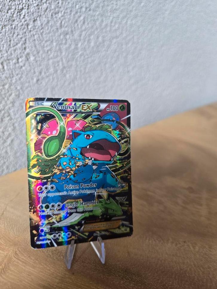 Venusaur EX XY123 PROMO, Hobby en Vrije tijd, Verzamelkaartspellen | Pokémon, Zo goed als nieuw, Losse kaart, Foil, Verzenden