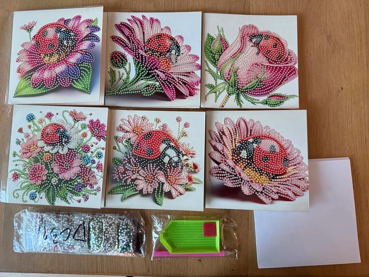 Daimondpainting kaarten voor sponsering Alpe d Huzes, Hobby en Vrije tijd, Kaarten | Zelf maken, Nieuw, Overige thema's, Ophalen of Verzenden