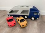 Little Tikes autotransporter / vrachtwagen met 2 auto’s, Kinderen en Baby's, Speelgoed | Speelgoedvoertuigen, Ophalen of Verzenden