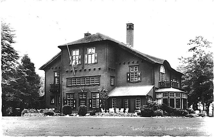 700559	Steenwijk	Landgoed de Eese	Ov 1966	Gelopen met zegel, Verzamelen, Ansichtkaarten | Nederland, Ongelopen, Overijssel, 1960 tot 1980