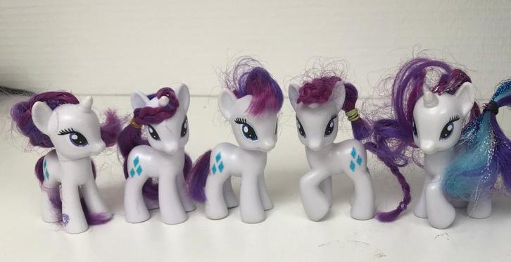 My little pony 5 paardjes Rarity, verschillende uitvoeringen, Kinderen en Baby's, Speelgoed | My Little Pony, Nieuw, Ophalen of Verzenden