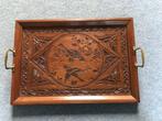 Antiek dienblad houtsnijwerk, Ophalen of Verzenden