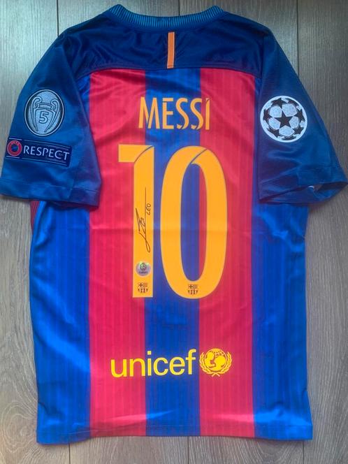 Gesigneerd Barcelona shirt Lionel Messi (COA), Sport en Fitness, Voetbal, Zo goed als nieuw, Shirt, Ophalen of Verzenden