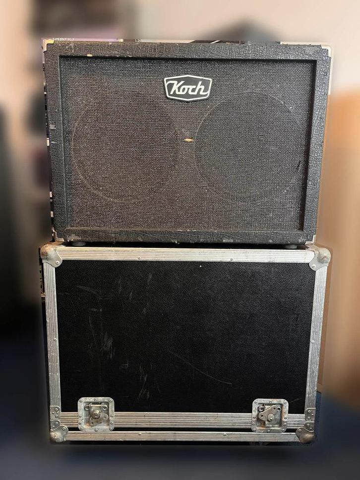 Koch TS212 2x12 VG12-90 - 180W Guitar Cabinet + Hard Case, Muziek en Instrumenten, Versterkers | Bas en Gitaar, Gebruikt, Gitaar