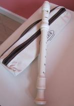 Blokfluit Yamaha (wit) plus tasje Adler, Ophalen of Verzenden, Zo goed als nieuw, Overige typen, Met koffer, hoes of etui