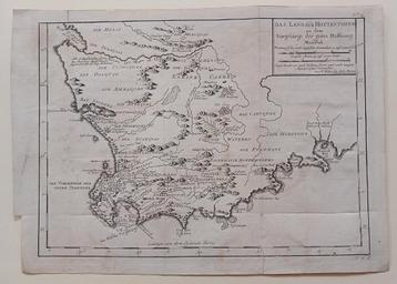 Landkaart Das Land der Hottentoten Zuid-Afrika ca. 1747 beschikbaar voor biedingen