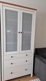 Ikea Hemnes buffetkast met glazen deuren en lades, Ophalen, Gebruikt, Scandinavisch, 150 tot 200 cm