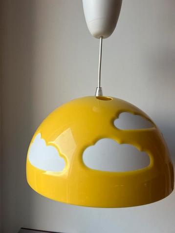 Vintage Ikea Skojig Lamp - Geel met Wolken beschikbaar voor biedingen