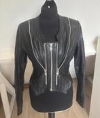 Ibana leren jas leather 36, Kleding | Dames, Jassen | Winter, Ophalen of Verzenden, Zo goed als nieuw, Maat 36 (S), Zwart
