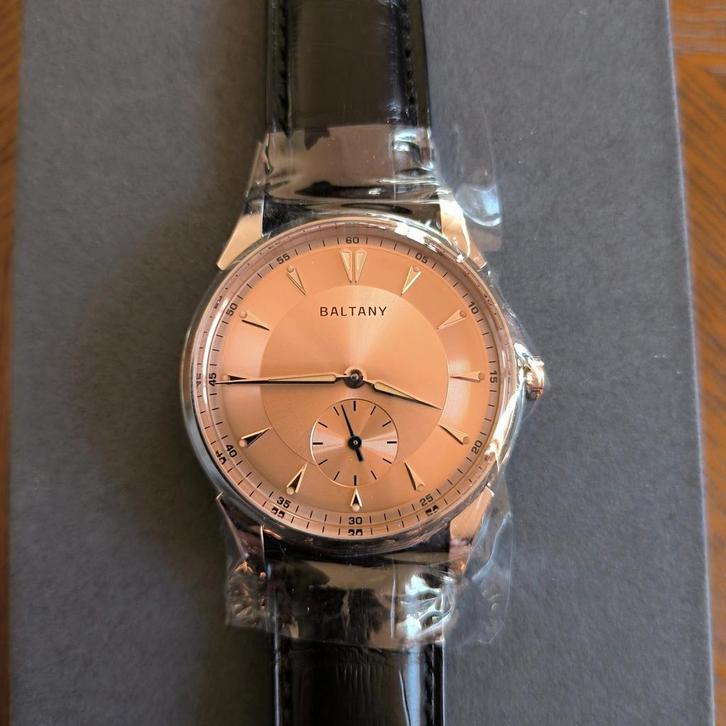 Baltany S4101 ST1701 Automaat 38mm - Alligator -  Nieuw, Sieraden, Tassen en Uiterlijk, Horloges | Heren, Nieuw, Overige merken