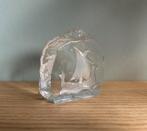 Presse papier glas object Vikingschip Zweeds design Nybro, Ophalen of Verzenden, Zo goed als nieuw, Overige typen