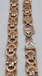 gouden platte koningsketting 14kt, Sieraden, Tassen en Uiterlijk, Kettingen, Www.bredajuwelier.nl, Nieuw, Ophalen of Verzenden
