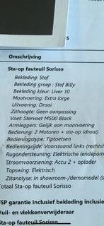 Relaxfauteuil Sorisso Prominent sta op relax stoel fauteuil, Ophalen of Verzenden, Nieuw, 50 tot 75 cm