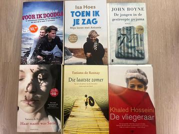 Diverse boeken; Toen ik je zag, haar naam was Sarah, etc