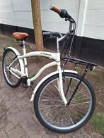 Fiets met voordrager retro stijl creme off-white beige, Ophalen, Zo goed als nieuw, Overige merken, Versnellingen