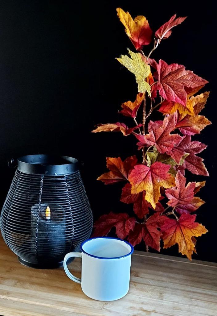 Emaille beker wit met blauwe rand NO 7, Antiek en Kunst, Antiek | Emaille, Ophalen of Verzenden