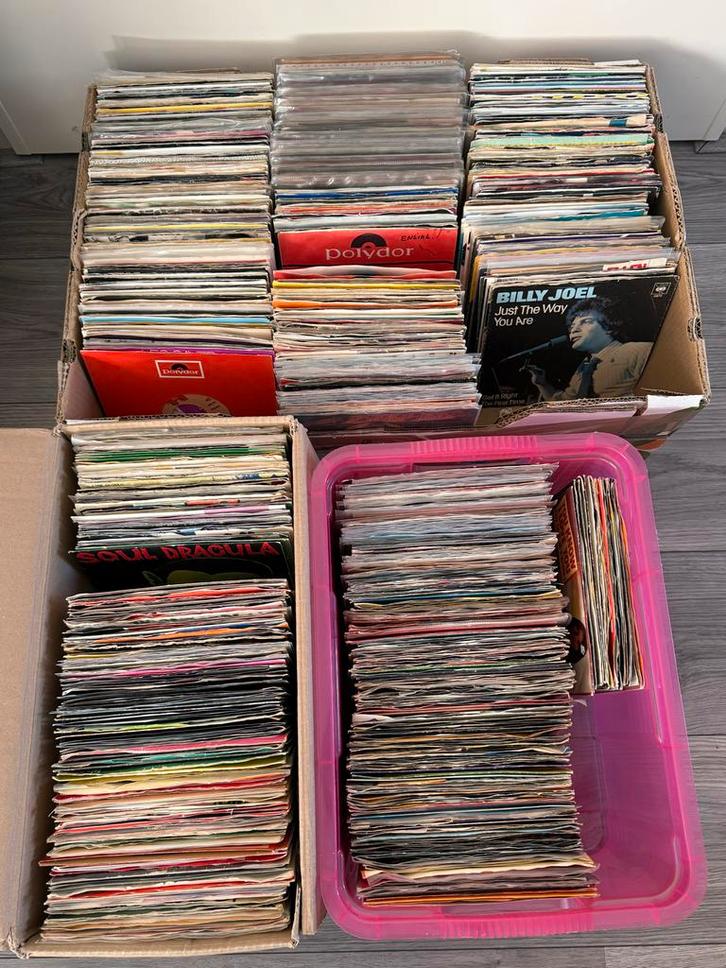 Collectie Singles / verzameling Singletjes - Diverse Genres, Cd's en Dvd's, Vinyl Singles, Gebruikt, Single, Pop, 7 inch, Ophalen