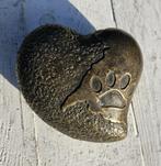 bronzen urn / URN MET AFDRUK VAN EEN KATTENPOOT / ASURN, Huis en tuin decoratie Marie, Nieuw, Info@huisentuindecoratiemarie.nl