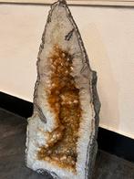 Citrien geode 62cm, Verzamelen, Mineralen en Fossielen, Ophalen, Mineraal