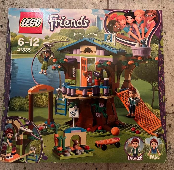 Lego friends - Mia’s boomhut - set 41335, Kinderen en Baby's, Speelgoed | Duplo en Lego, Zo goed als nieuw, Lego, Complete set