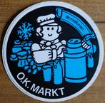 sticker - de melkman - O.K. markt, Ophalen of Verzenden