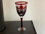Antiek Boheems kristalglas – rood overlay cut-to-clear –, Ophalen of Verzenden, Zo goed als nieuw, Overige typen