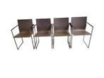 4 x arco frame hout, Huis en Inrichting, Stoelen, Gebruikt, Bruin, Ophalen of Verzenden, Eén