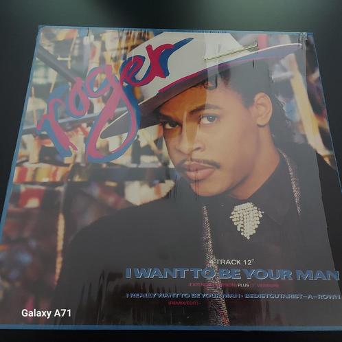 12 inch Maxisingel Roger - I Want To Be Your Man  (1987), Cd's en Dvd's, Vinyl Singles, Maxi-single, R&B en Soul, 12 inch, Ophalen of Verzenden