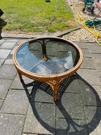 Vintage Rotan Salontafel – Rohe Noordwolde – Jaren ‘70, Huis en Inrichting, Tafels | Salontafels, Ophalen