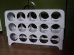 wit kunststof stapelbaar wijnrek retro jaren 70 design, Huis en Inrichting, Woonaccessoires | Wijnrekken, Kunststof, Gebruikt