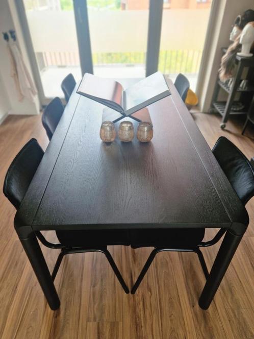 Zuiver eettafel Storm zwart., Huis en Inrichting, Tafels | Eettafels, Zo goed als nieuw, 50 tot 100 cm, 150 tot 200 cm, Vijf personen of meer