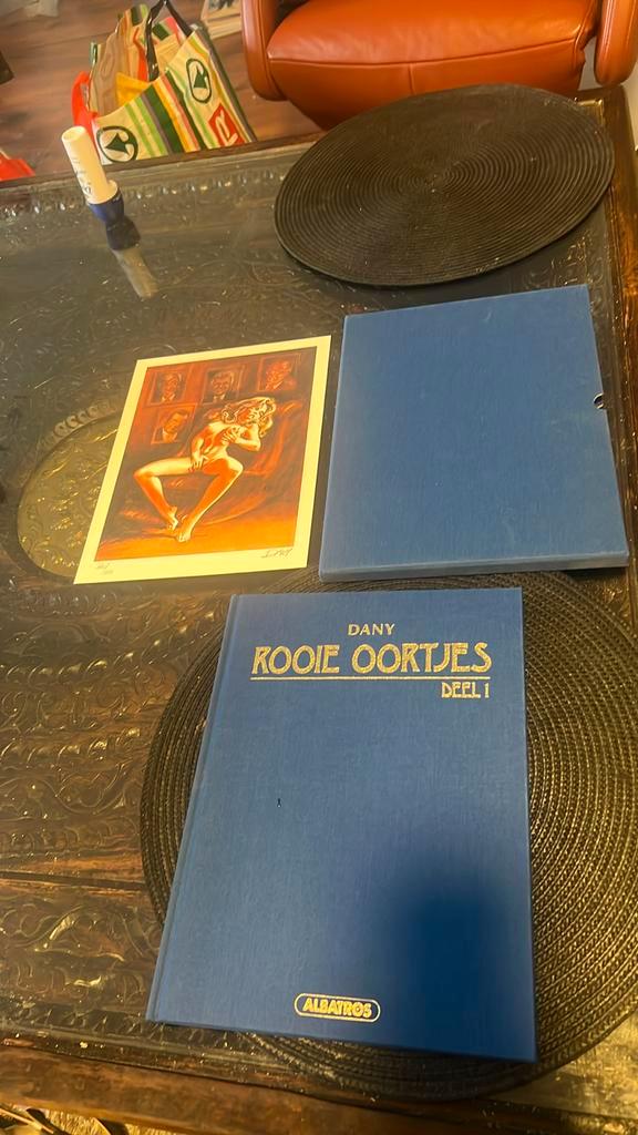 LUXE HC LINNEN Albatros/ rooie oortjes gen / gesign/+ prent, Boeken, Stripboeken, Nieuw, Eén stripboek, Ophalen of Verzenden