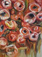 Mooi bloemen Schilderij (anemonen), Antiek en Kunst, Kunst | Schilderijen | Klassiek, Ophalen of Verzenden