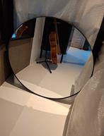 Ovale spiegel met zwarte rand, Ophalen, Gebruikt, Minder dan 100 cm, Ovaal