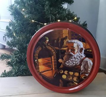 Koekjestrommel met kerstsfeer  beschikbaar voor biedingen