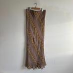 Vintage zijden maxirok, Maat 38/40 (M), Overige kleuren, Ophalen of Verzenden, Vintage
