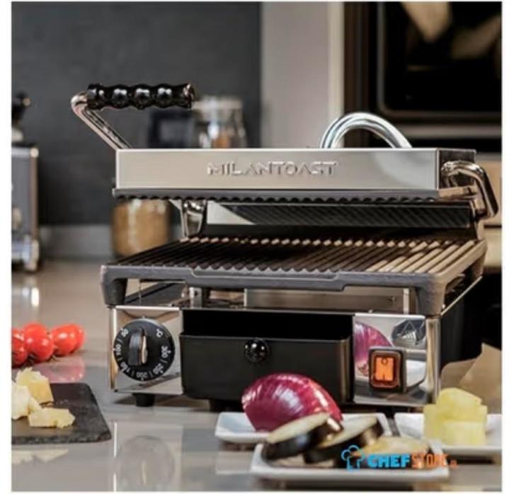 Milan Toast Contactgrill - Italiaans - Gebruikt, Witgoed en Apparatuur, Grillplaten, Gebruikt, Tafelgrill, Ophalen of Verzenden
