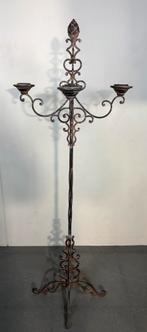 Vintage Rococo stijl vloer kandelaar, Ophalen, Koper of Brons