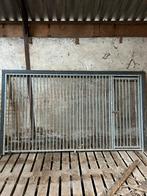 Voorzijde hondenkennel met loopdeur, Met poort, Gebruikt, Ophalen of Verzenden, Tuinhek