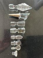 Lot oude kristallen karaf stoppen., Antiek en Kunst, Antiek | Glas en Kristal, Ophalen of Verzenden