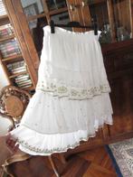 Witte katoen  rok, XL, Verzenden, Wit, Maat 46/48 (XL) of groter, Zo goed als nieuw